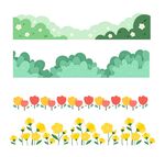 花草贴纸素材