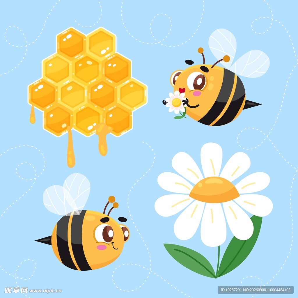 卡通蜜蜂素材