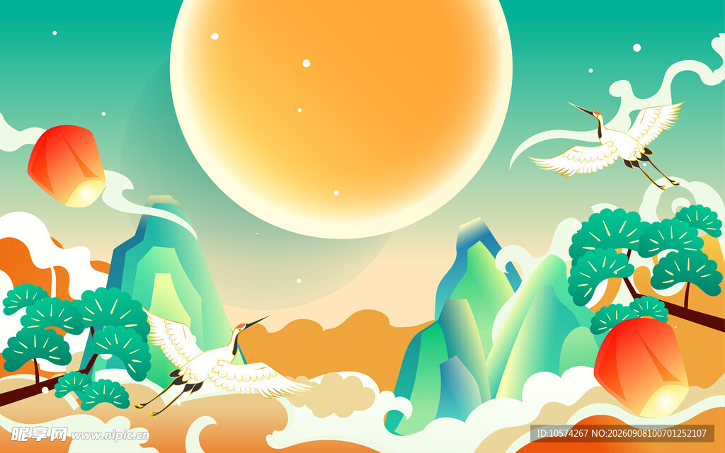 中式山水间的奇幻景象