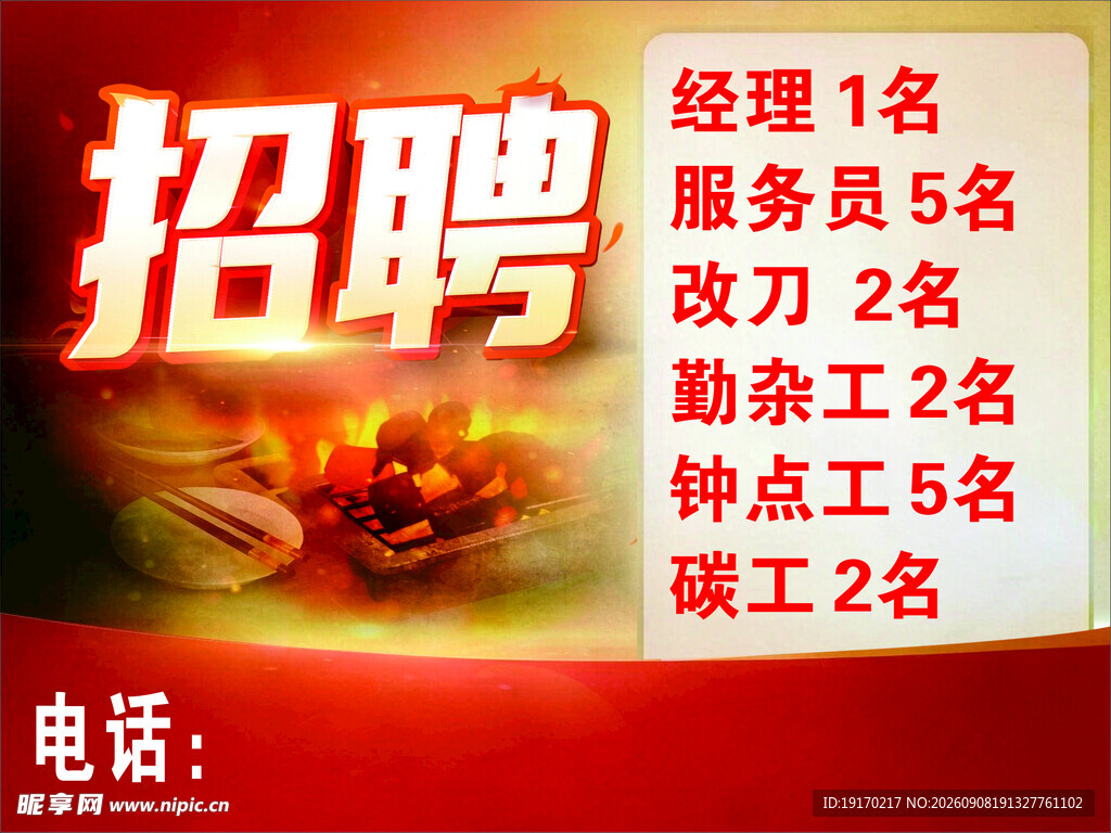 工厂岗位招聘信息公布