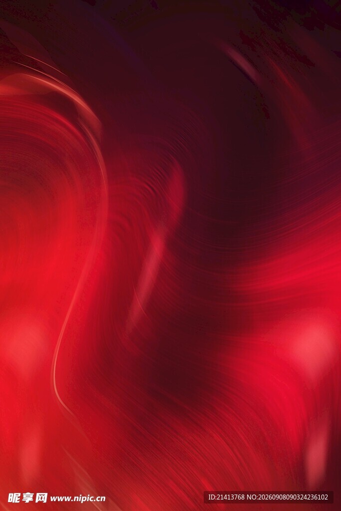 红色动感光影效果画面
