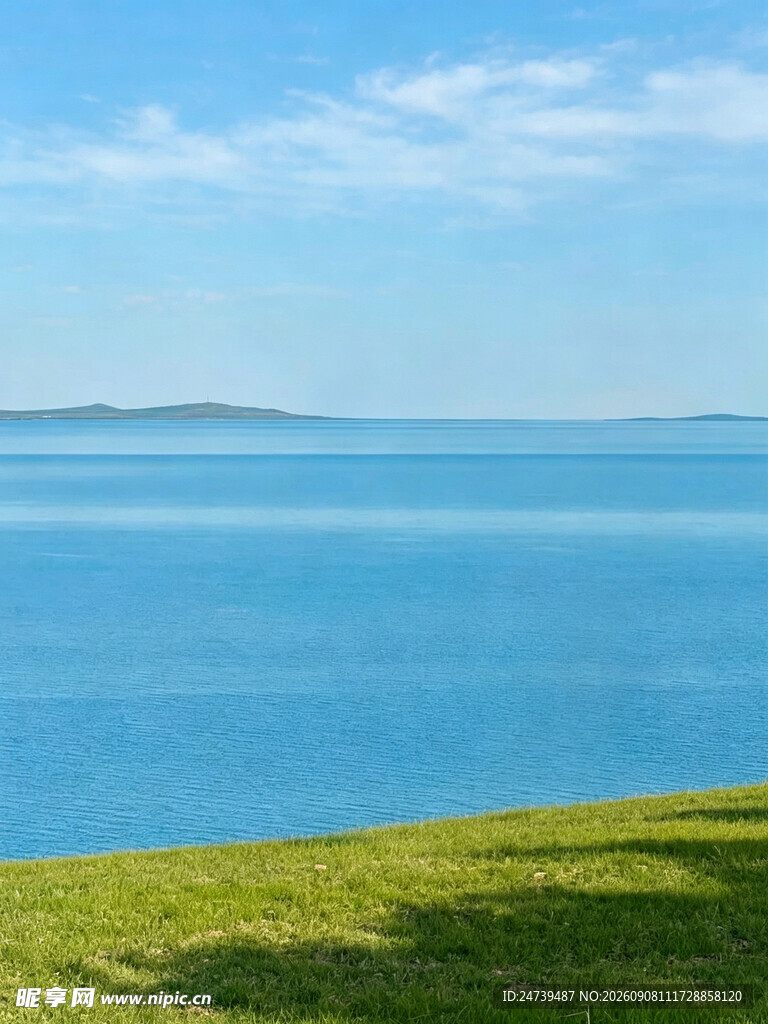 海边草地美景