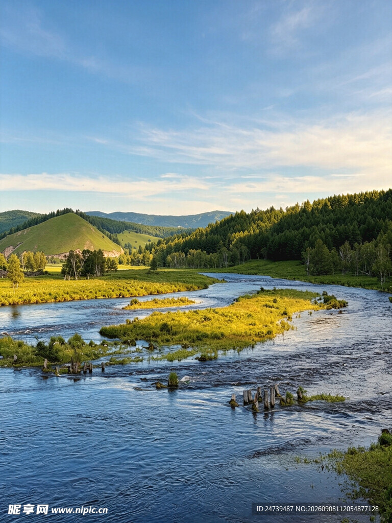 山间河流美景