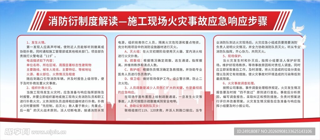 施工现场火灾事故应急响应步骤