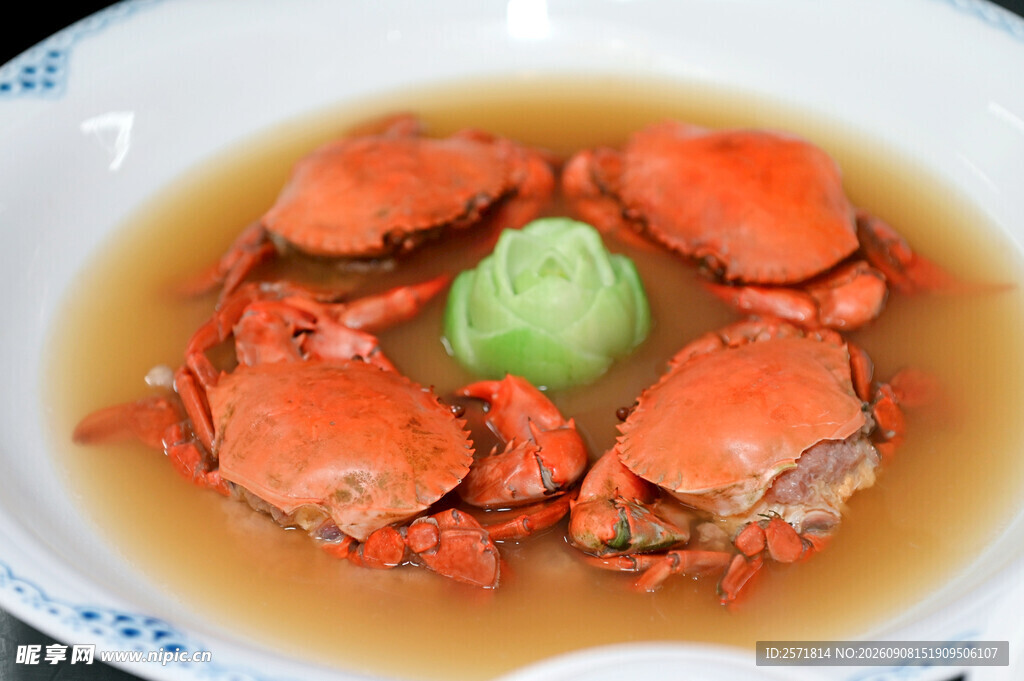 名厨顶汤红菇炖肉汁蟹