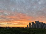 城市日落美景