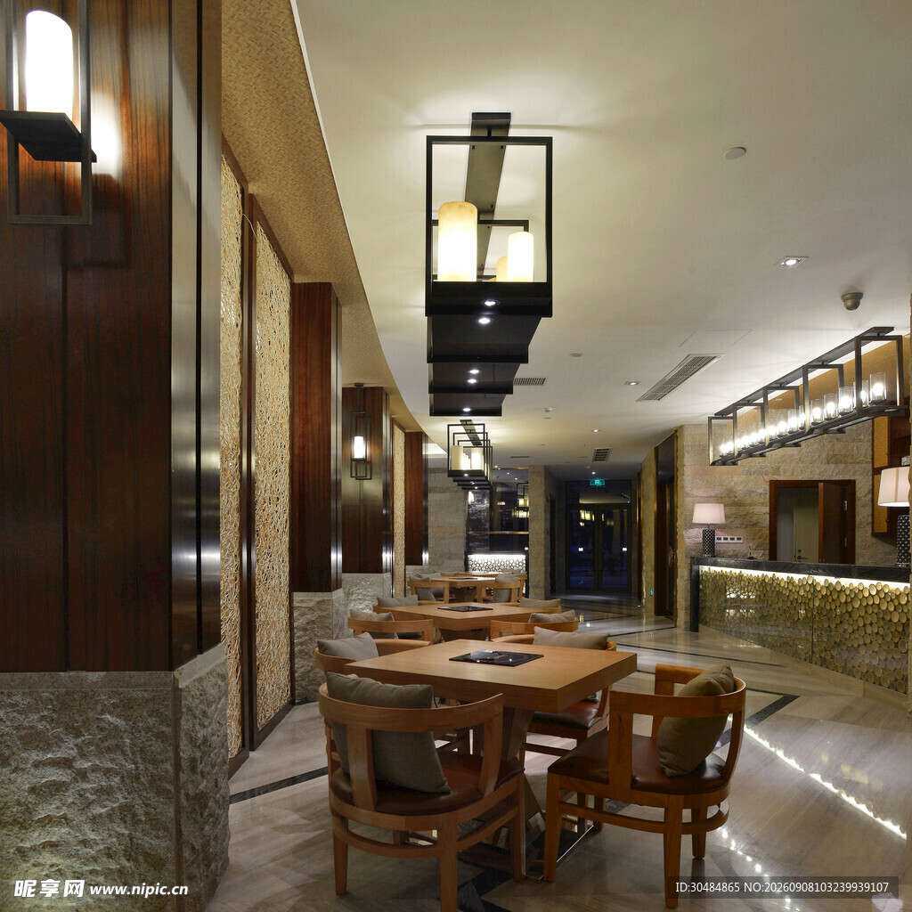 中式餐厅优雅用餐环境