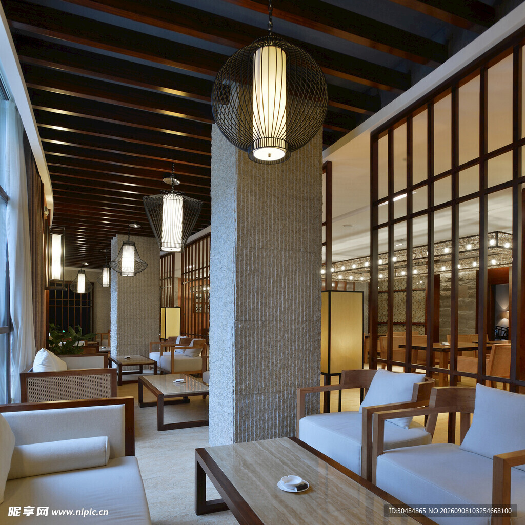 中式雅致休闲室内空间