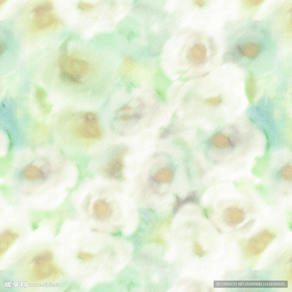 花卉 水彩 晕染
