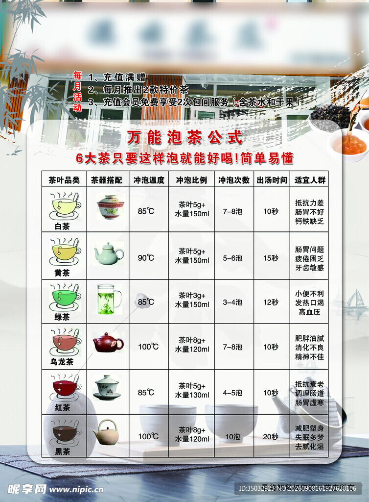 茶叶店宣传单页