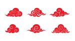 红色祥云素材