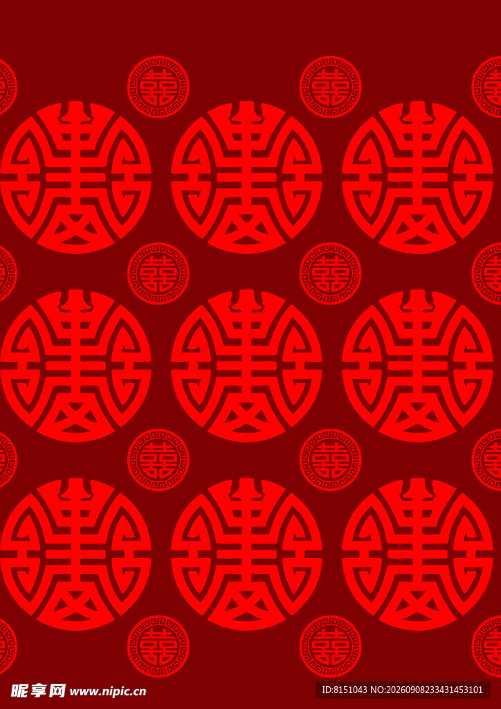 红色中式传统