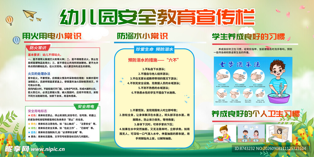 幼儿园安全教育宣传栏