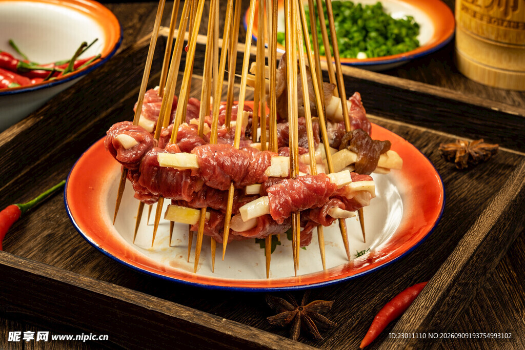 竹笋牛肉串串