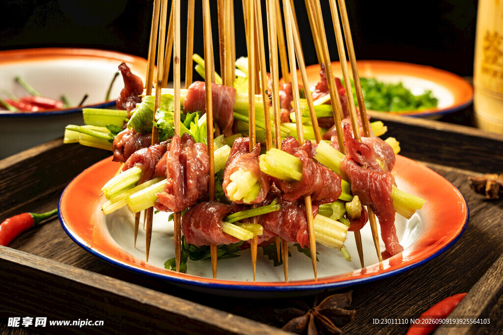 泡椒牛肉串串