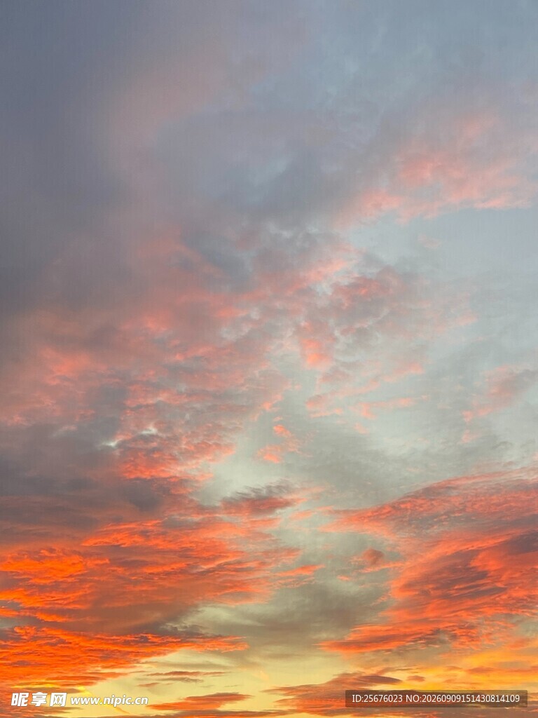 绚丽晚霞天空美景