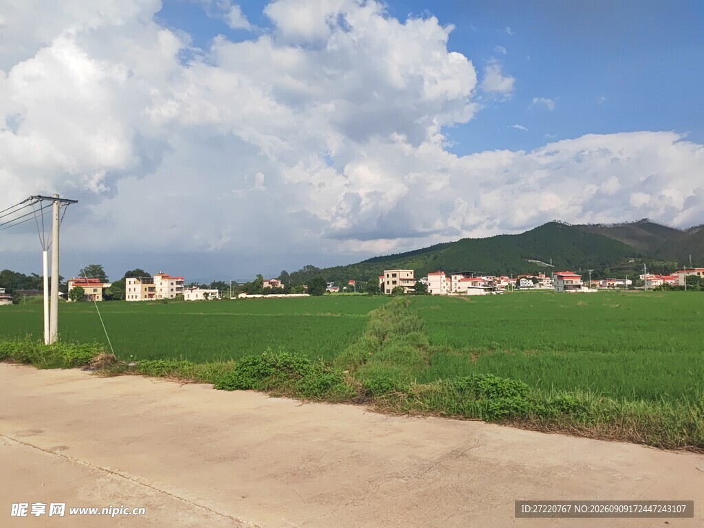 乡村田野风光美景