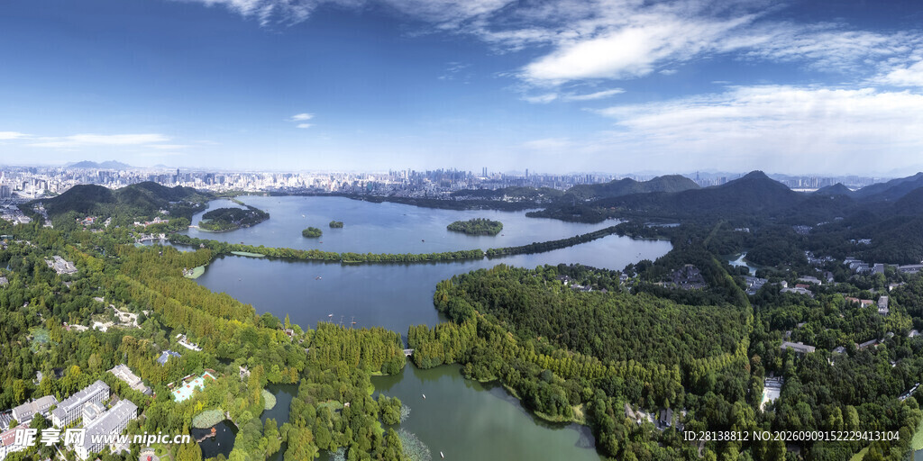 壮丽山水全景风光