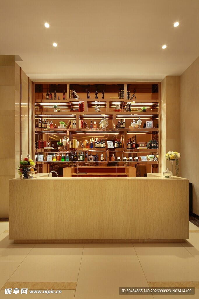 现代风格酒店大堂接待区