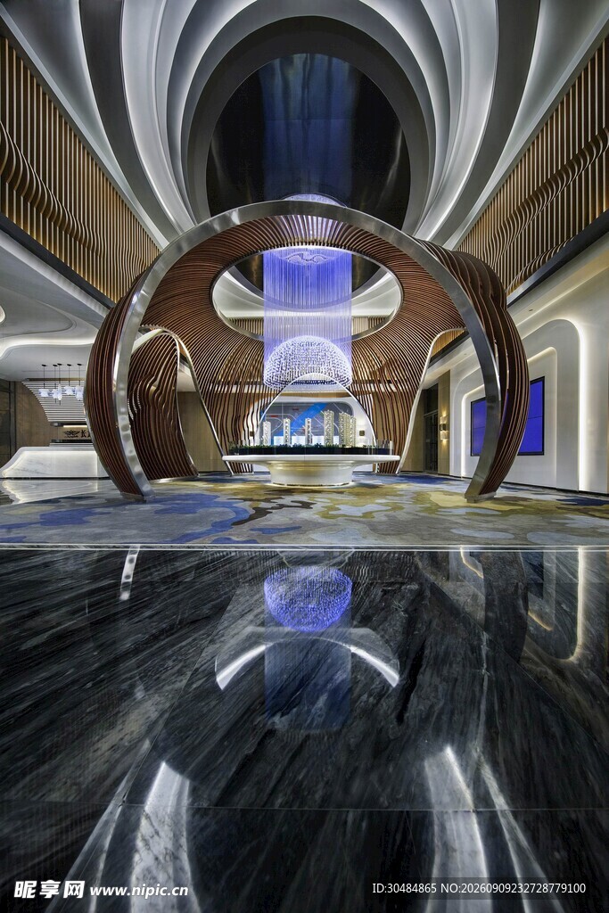未来感科幻风格室内空间