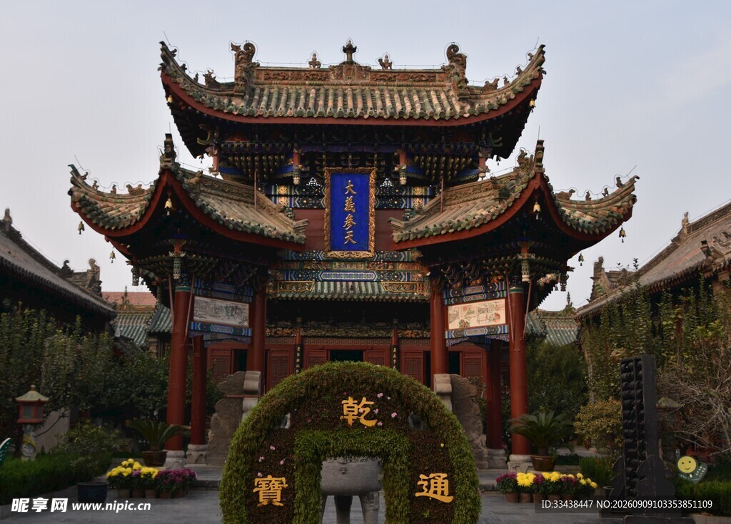 中式传统牌坊建筑景观