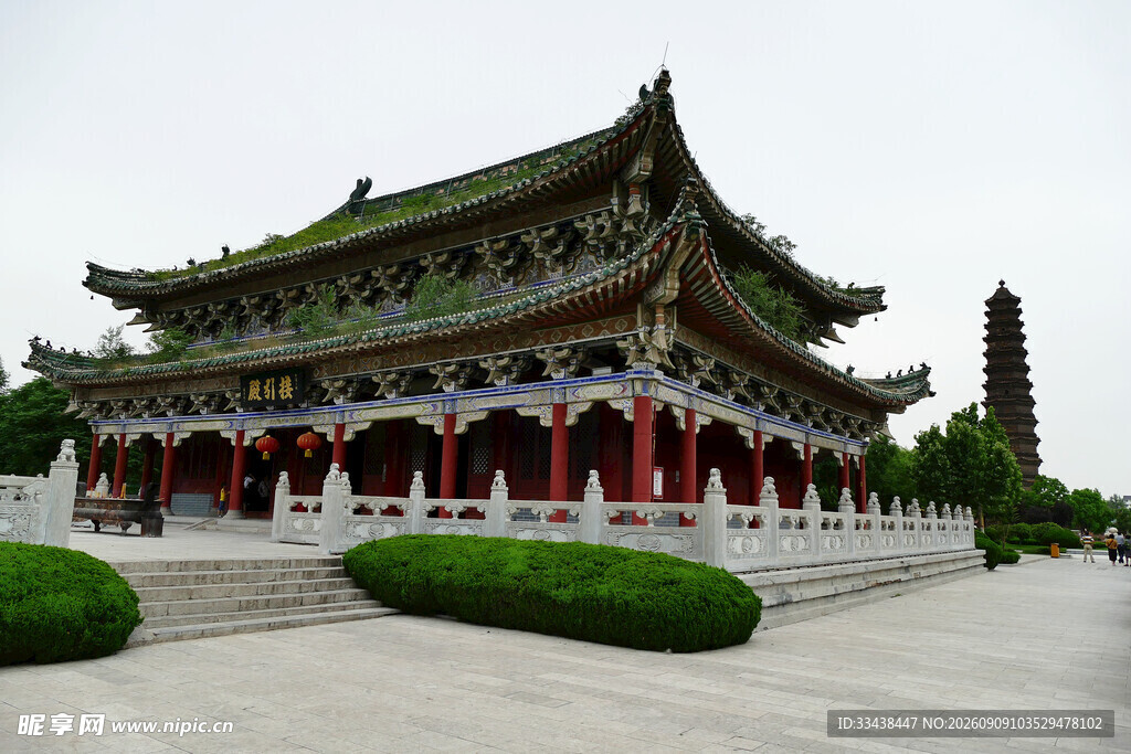 中式古建筑庙宇景观