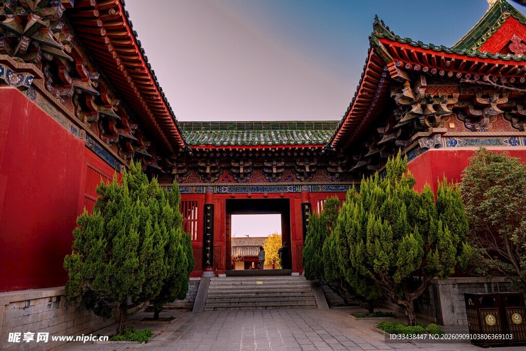 中式古建筑庭院景观