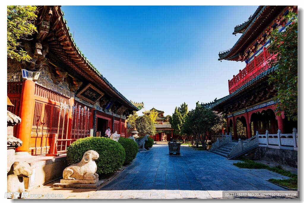 古色古香的中式庭院景观