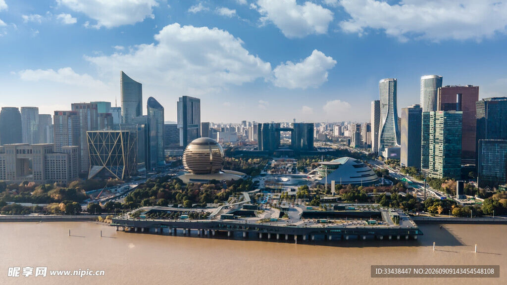上海外滩城市天际线景观