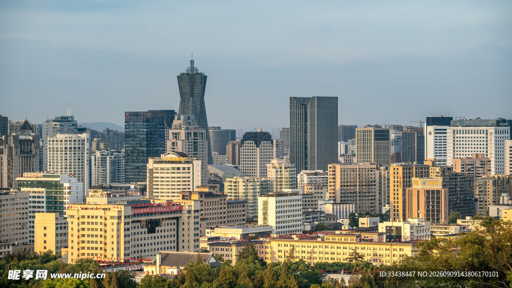 城市天际线繁华都市景观