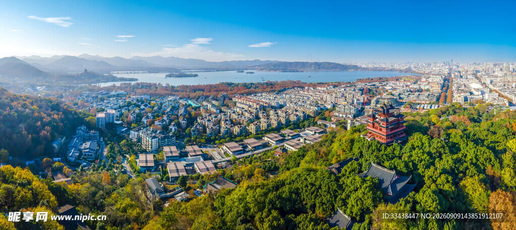 城市全景风光俯瞰图