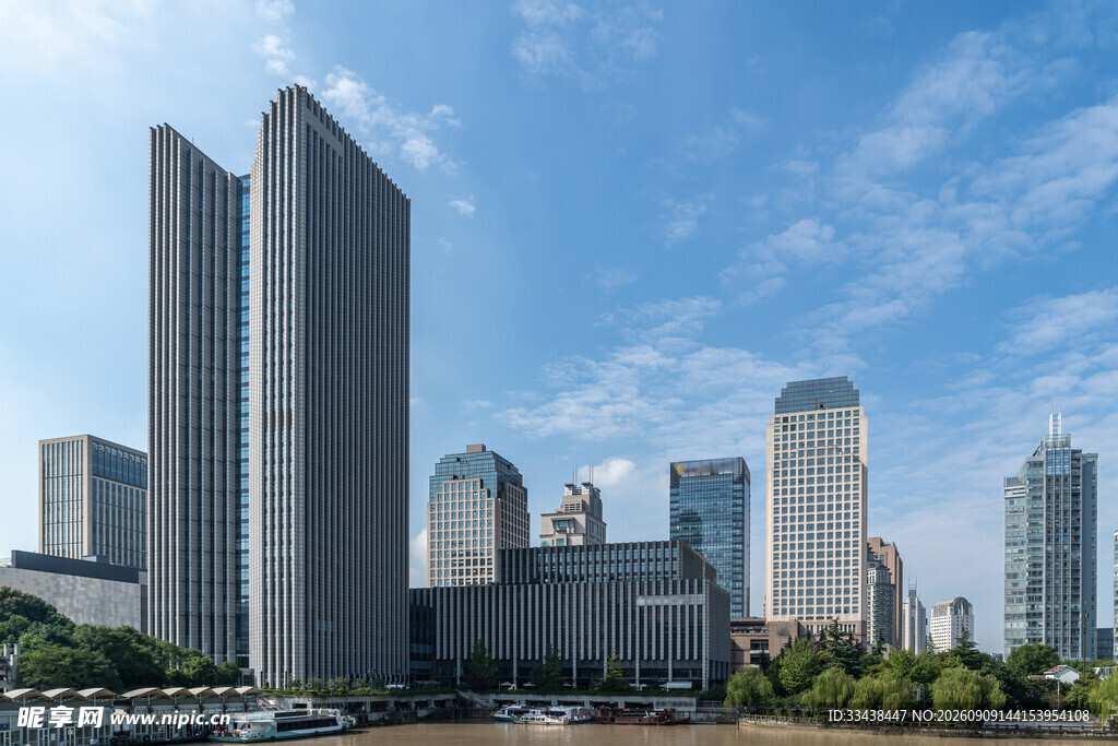 都市高楼林立的城市景观