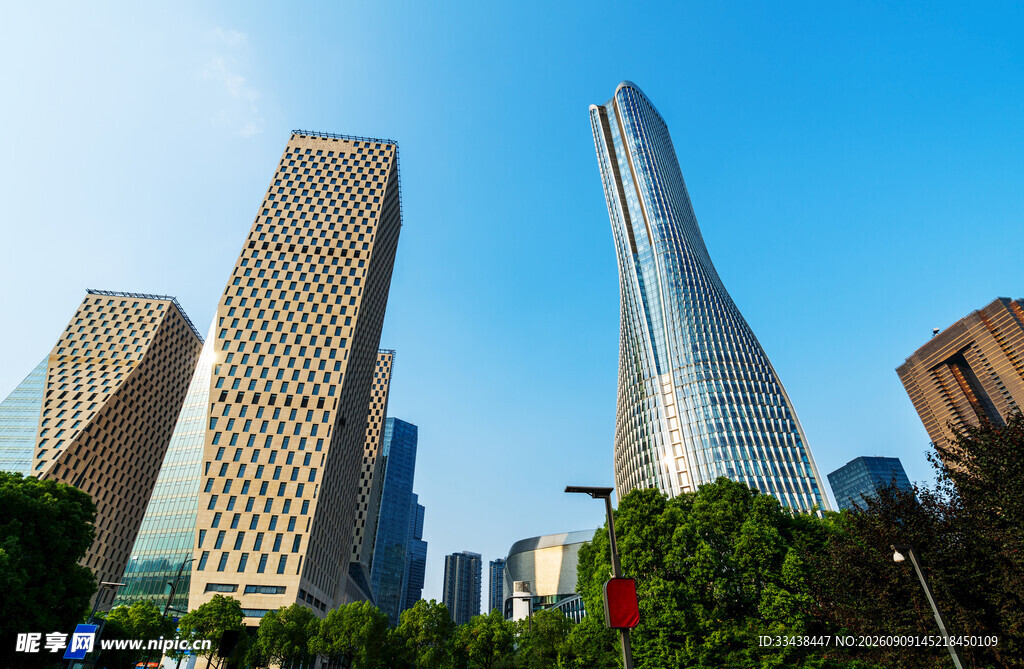 都市摩天大楼景观