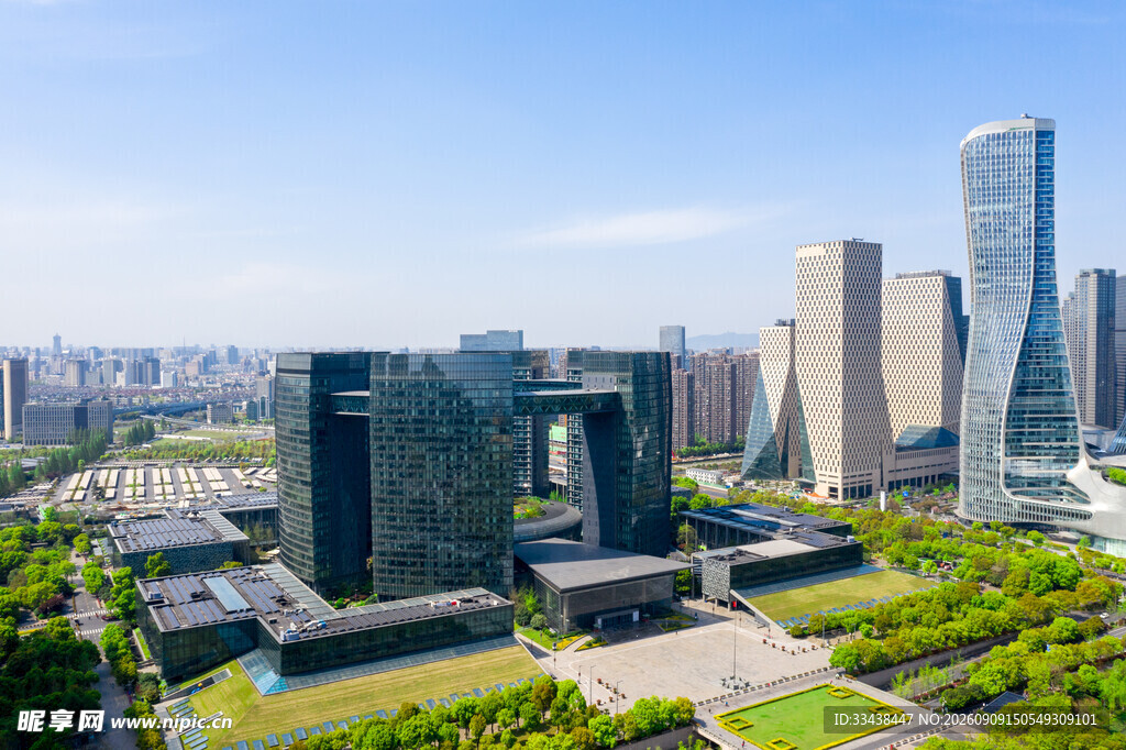 现代都市繁华建筑景观
