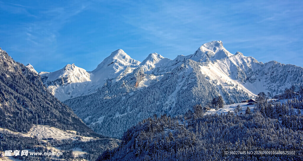 壮丽雪山美景