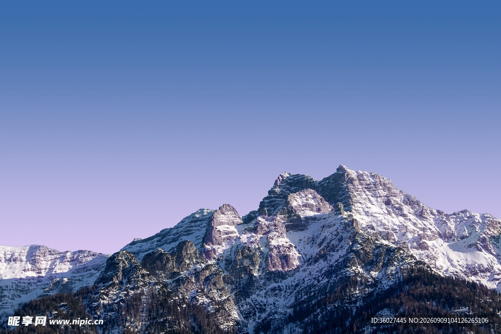 壮丽雪山美景