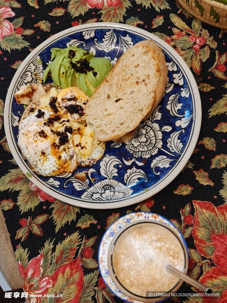 美味早餐摆盘