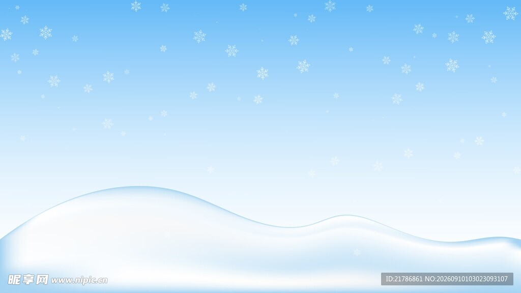 冬日雪景背景