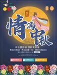 国潮风中秋佳节促销宣传海报图案