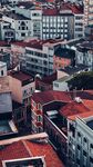 城市屋顶景观俯瞰