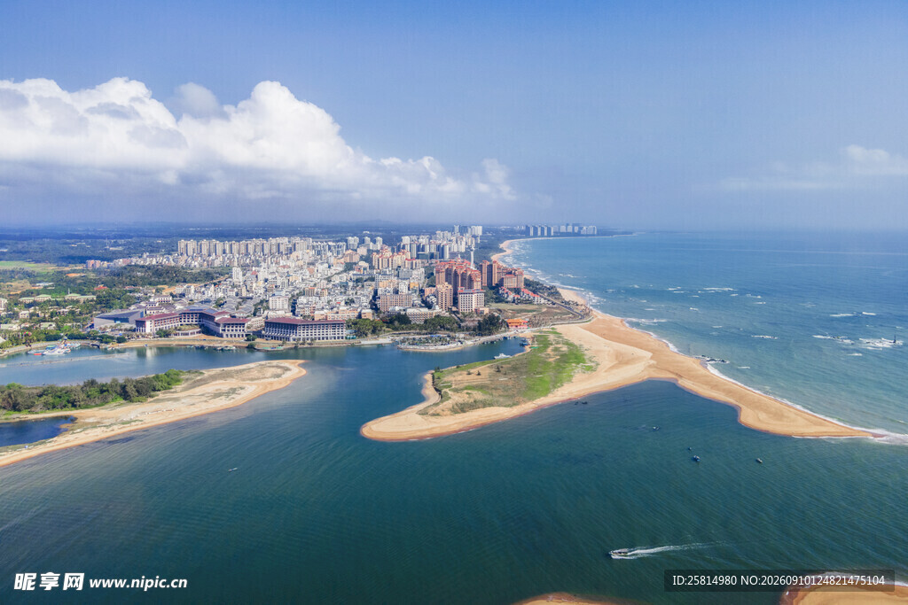 海滨城市美丽海岸线风光