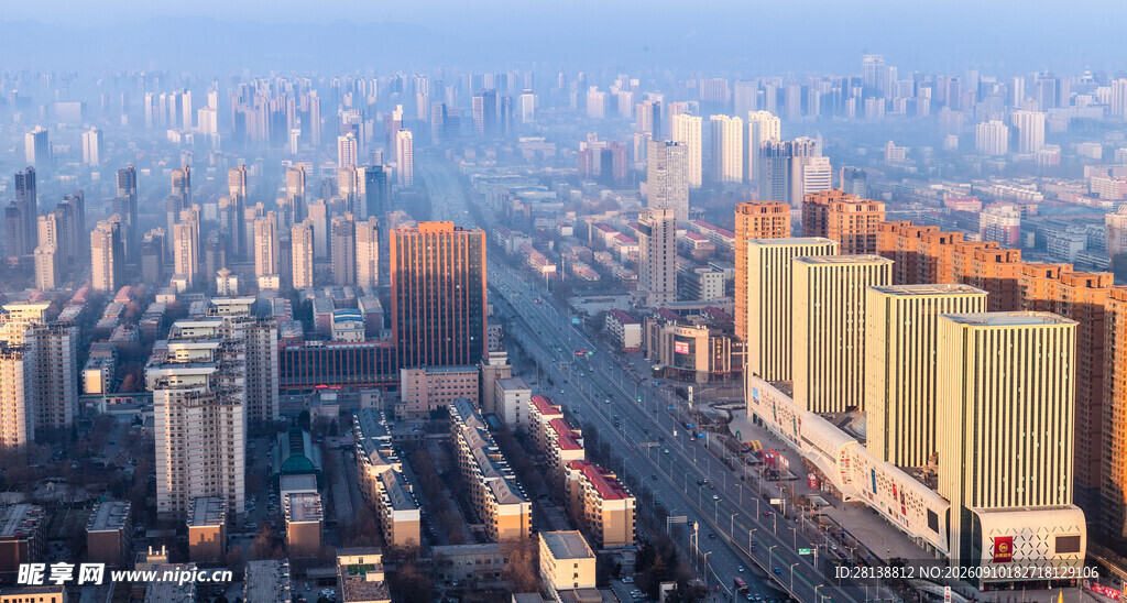 城市高楼俯瞰景观