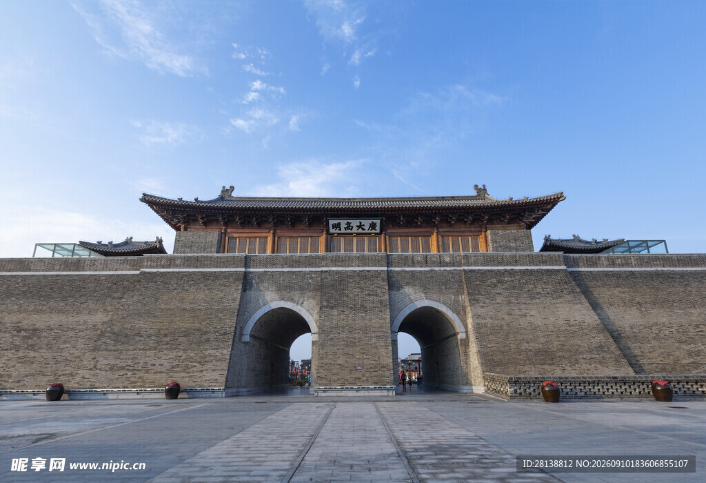 古城墙城门建筑景观