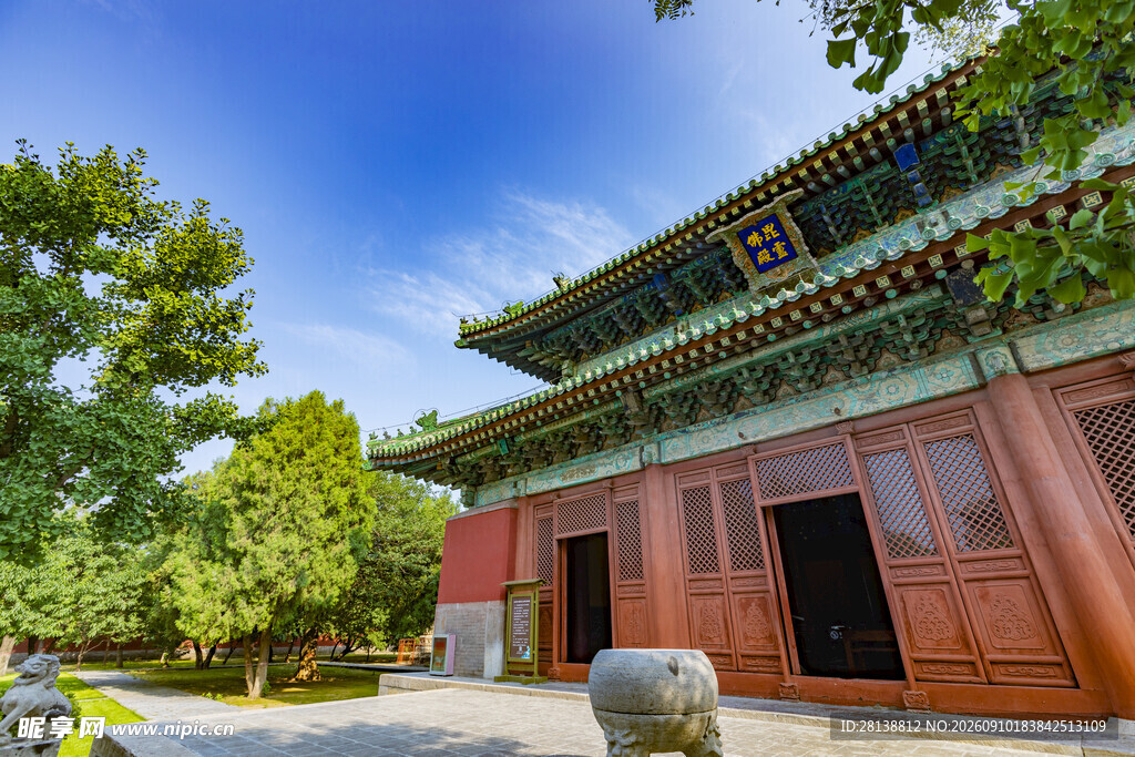 中式古建筑庭院景致