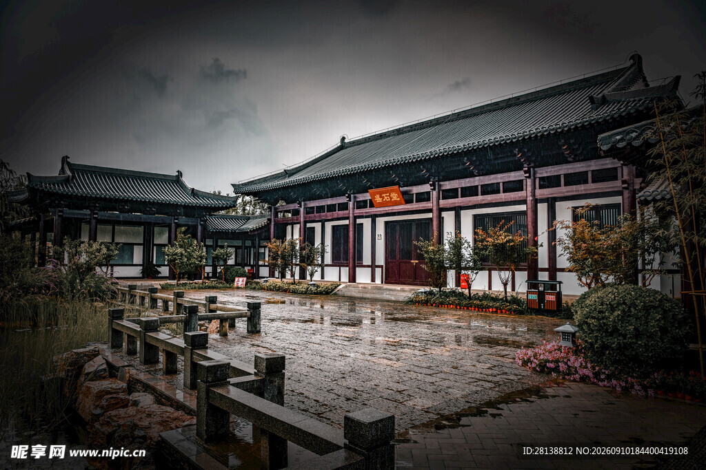 古雅中式庭院建筑景观