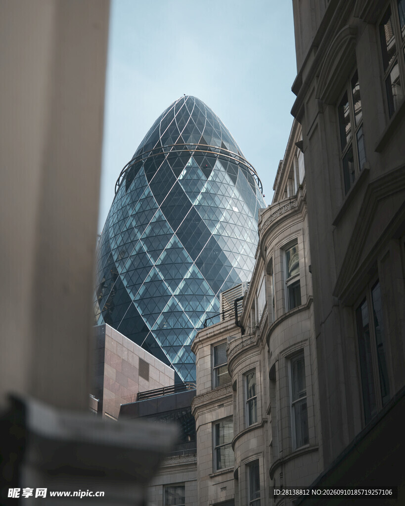 伦敦街景中的标志性建筑
