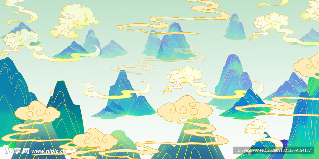 山水背景