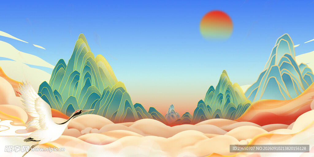 古风山水画