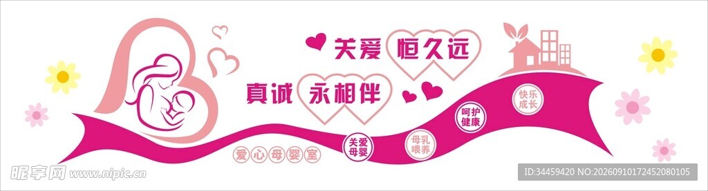 母婴文化墙