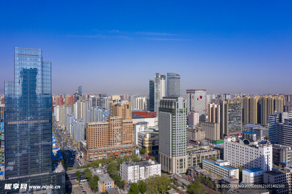 都市繁华天际线景观